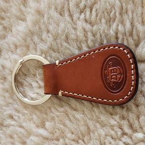 Gorgeous Vintage Never Used Dooney & Bourke Leather Key Ring 🤎🔑🎁